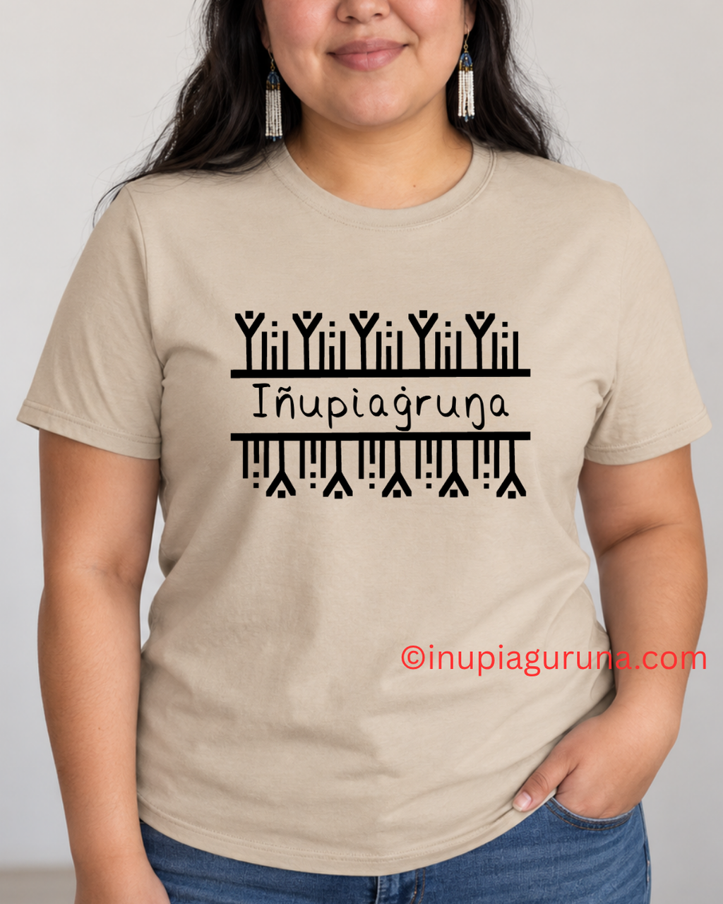 Iñupiaġruŋa — I Am Iñupiaq Adult Softstyle Tee