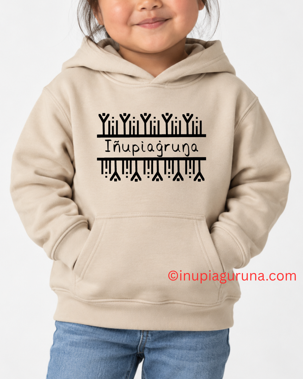 Iñupiaġuruŋa — I Am Iñupiaq Toddler Hoodie