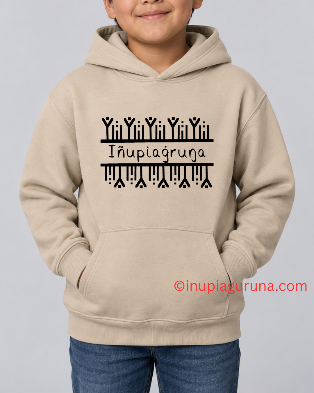 Iñupiaġuruŋa — I Am Iñupiaq Youth Hoodie