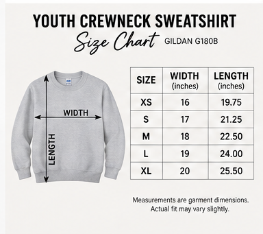 Iñupiaġuruŋa — I Am Iñupiaq Youth Crewneck Sweatshirt